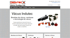 Desktop Screenshot of indutec.ind.br